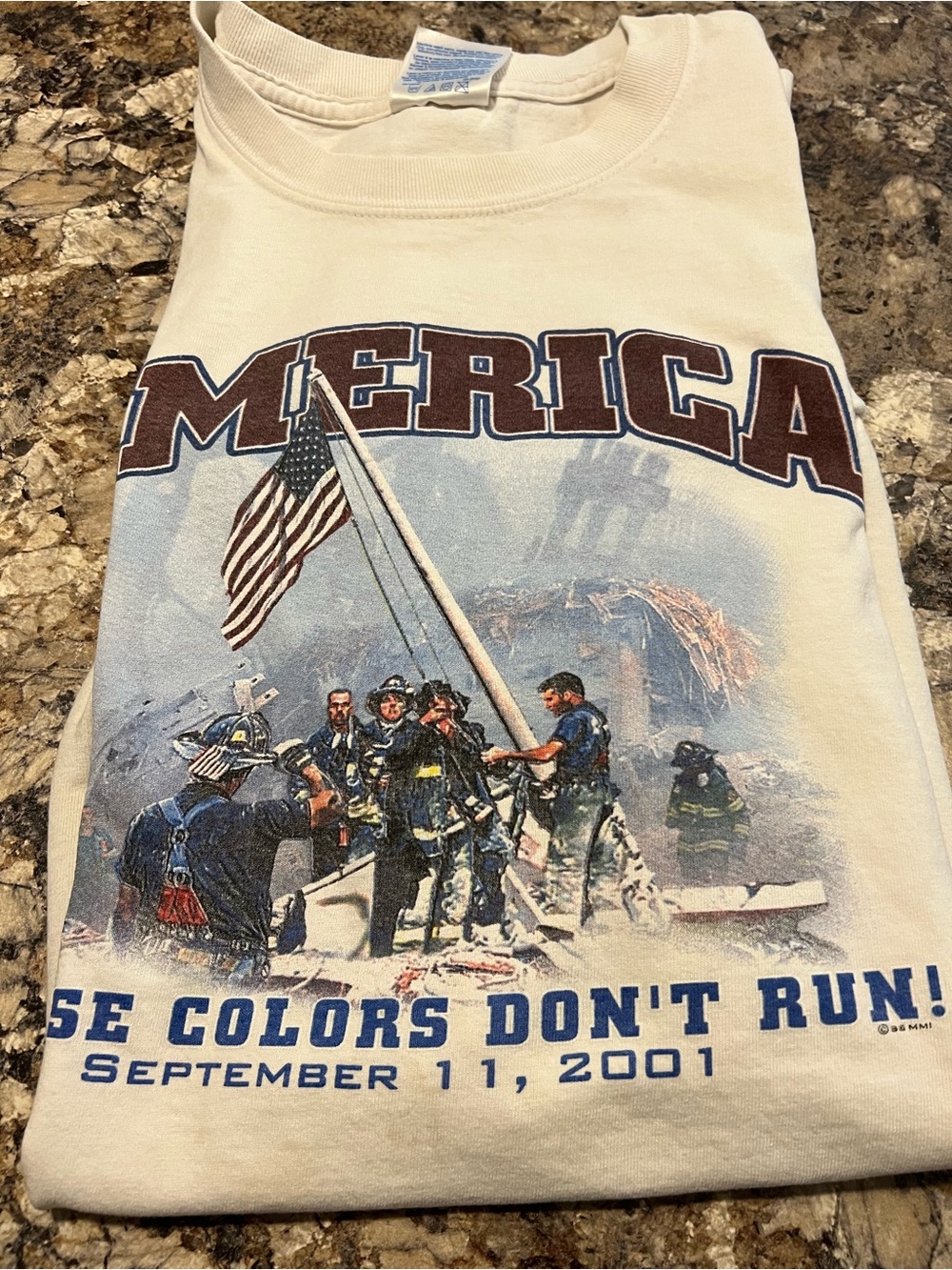 Lot of 2 America Vintage 9/11 Tribute Graphic Tee Penn State T-Shirt.XXL